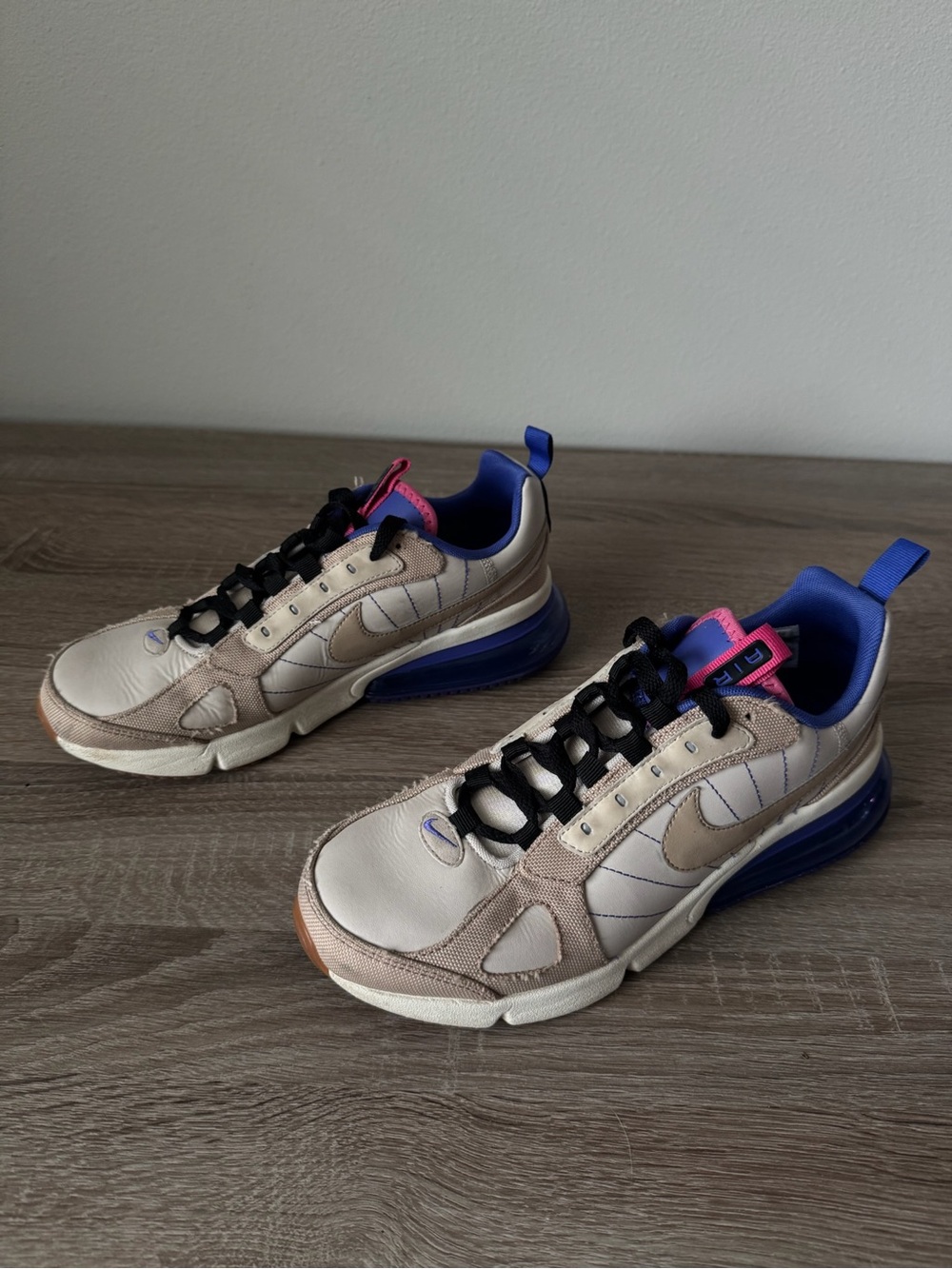 Nike Air Max 270 Futura SE‎ Beige Blue Pink Sneakers Men's Size 8